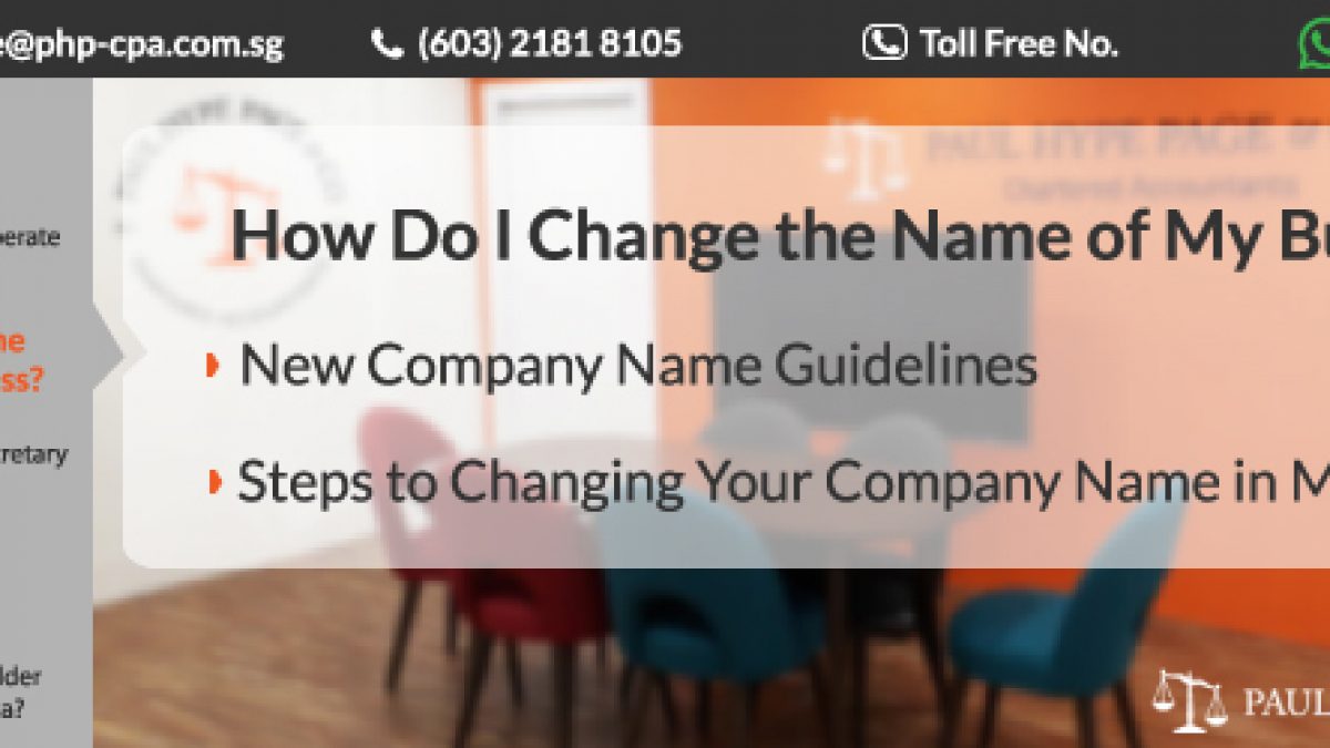 How Do I Change The Name Of My Business Ssm Faq