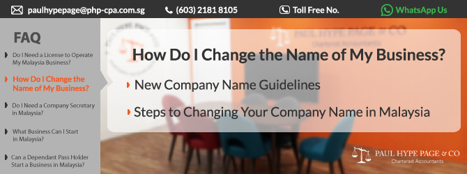How Do I Change The Name Of My Business Ssm Faq