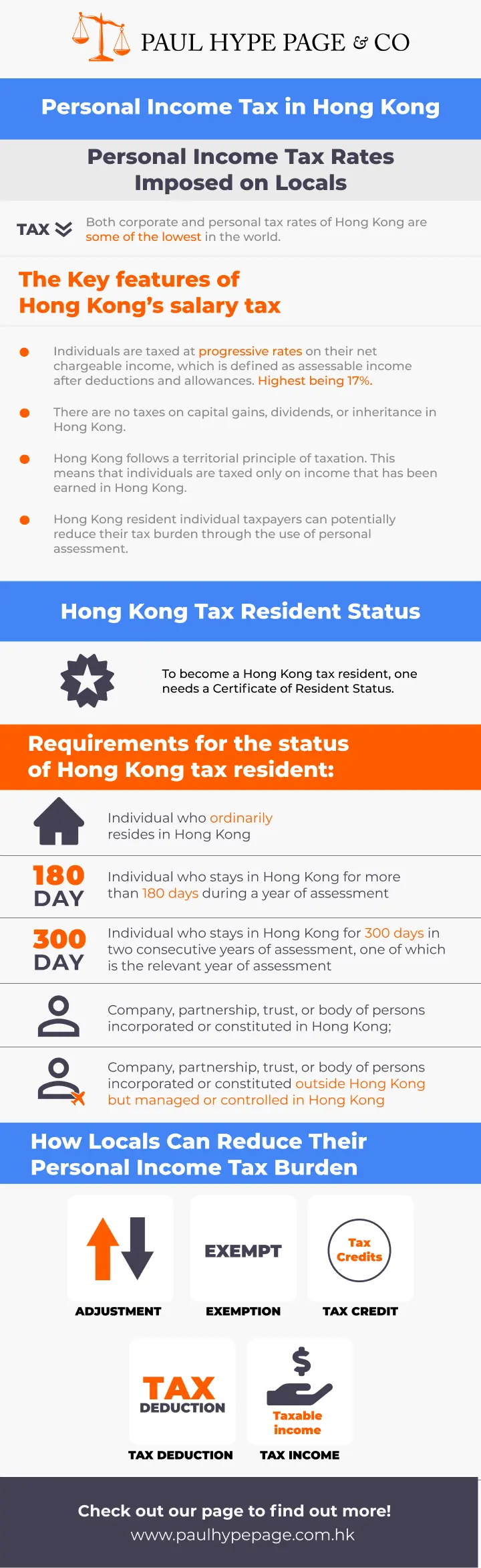 Hong Kong Personal Income Tax Infographic Hong Kong Personal Income Tax Infographic