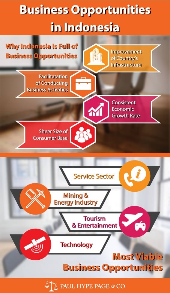 Indonesia Business Opportunities Infographic Indonesia Business Opportunities Infographic