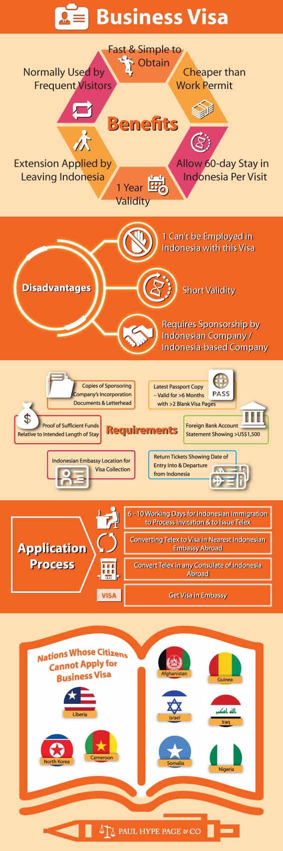 Indonesian Business Visa Infographic Indonesian Business Visa Infographic