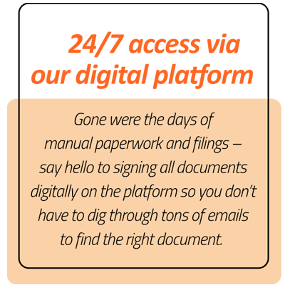 Online corporate secretarial platform with full documents