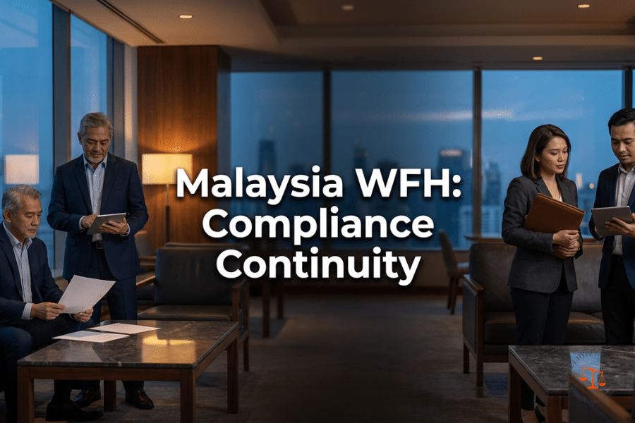 How can businesses adapt to Malaysia government work-from-home policies without losing momentum on incorporation, compliance, and immigration?